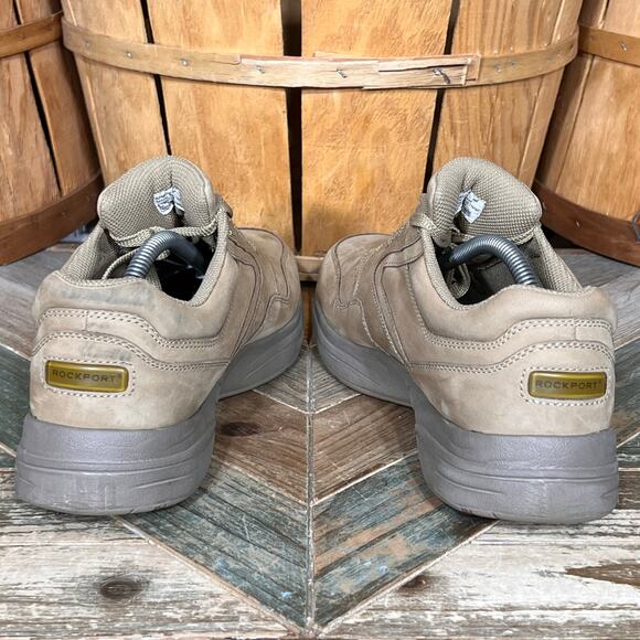 Rockport ProWalker Catalyst 2 Tan Nubuck Leather Comfort Walking Shoes Mens 9 - Picture 8 of 11